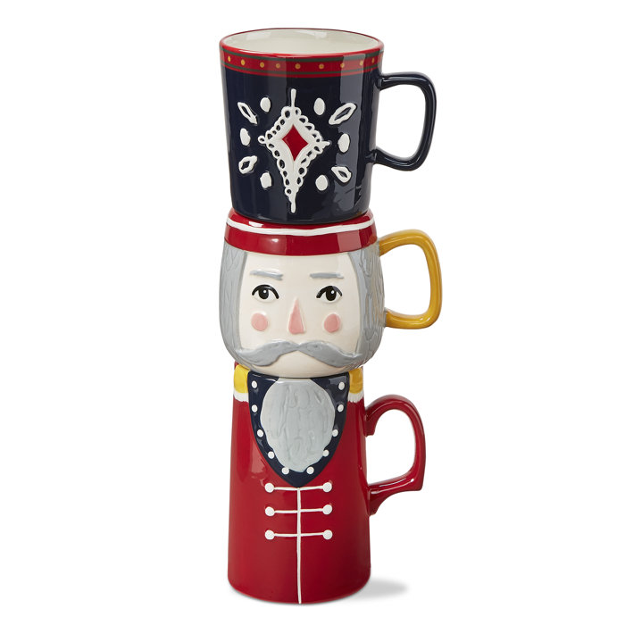 Nutcracker Stacking Mug Set/3 Birch Lane